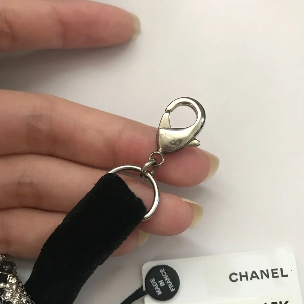 CHANEL Crystal Bow Bracelet